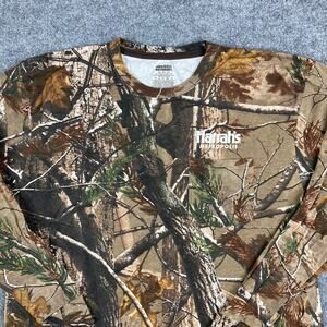 Russell Outdoors T-Shirt Mens XL Camo Long Sleeve Hunting Graphic Logo